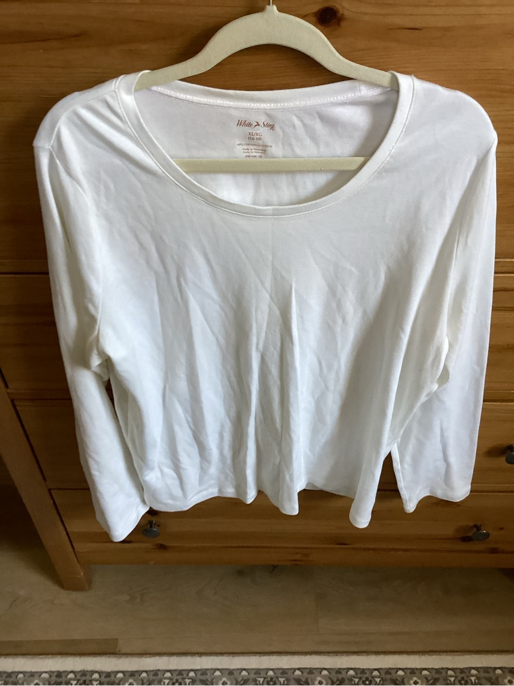 White Stag Women's White Crew Neck Tee - XL